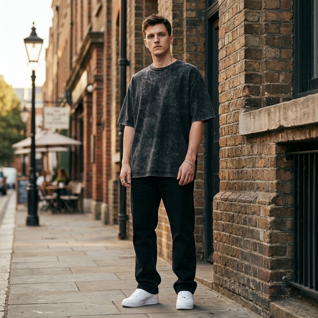 Close-up of cargo pant fabric