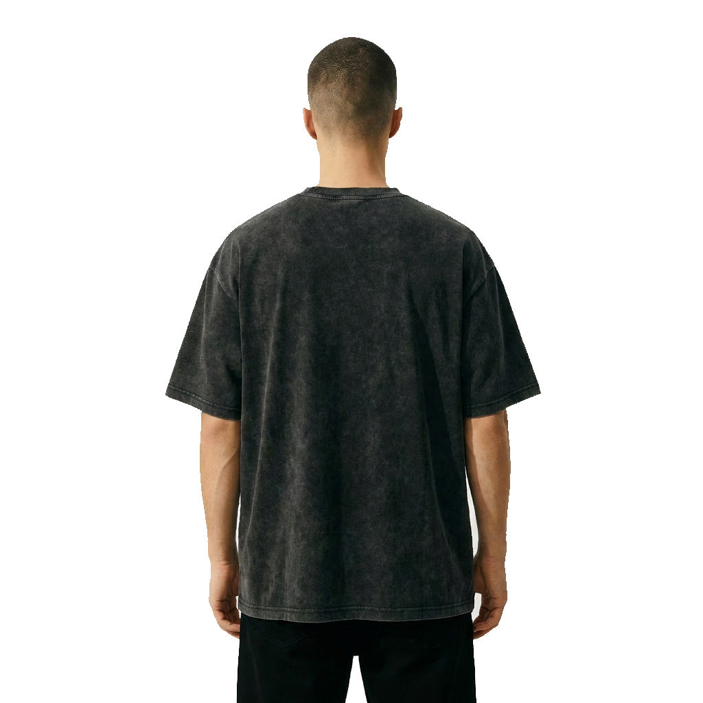 Snow Washed Oversized Tee - Black