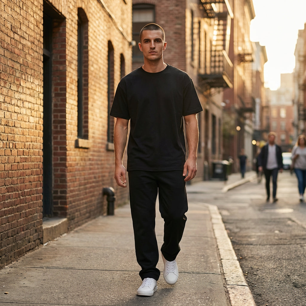 Essential Cotton Tee — Black